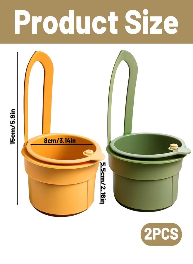 SonaBhu 2 Pcs Sink Basket,Sink Basket Strainer for Kitchen Sink,Kitchen Sink Waste Collector,Kitchen Strainer Drainer with Fine Mesh, Multi-Purpose Vegetable Washing Kitchen - Image 2
