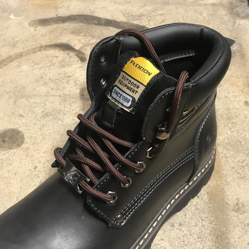 bq B&Q 3 Pairs Heavy Duty Round Boot Laces Shoelaces for Hiking Walking Construction Safety Work Boots Shoes (72" (183cm), Dark Brown) - Image 5