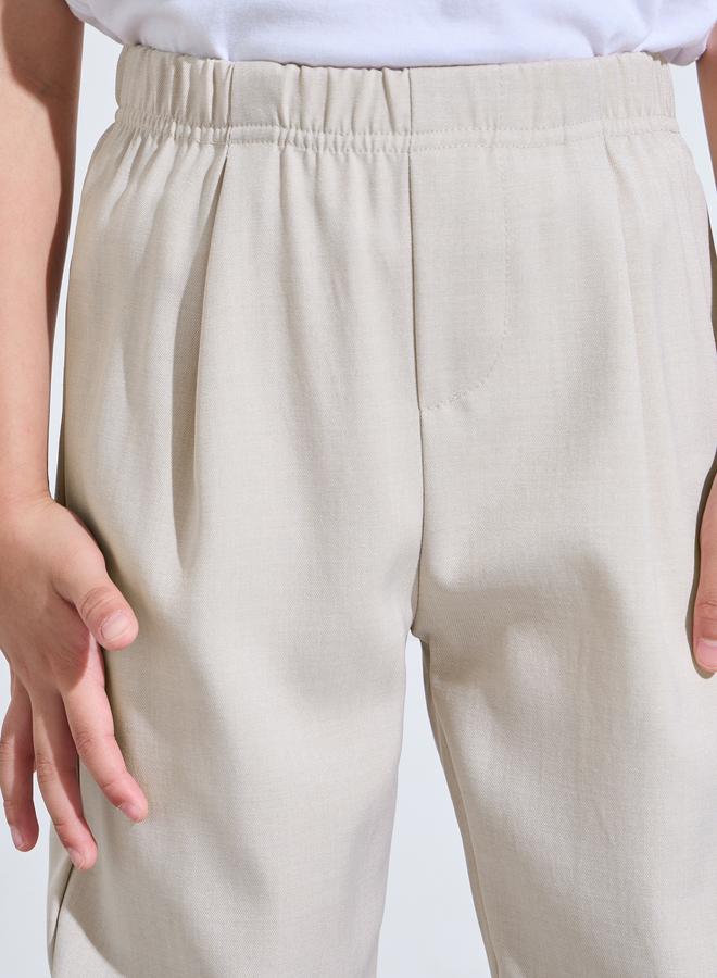 Styli Boys Linen Blend Solid Pants - Image 3