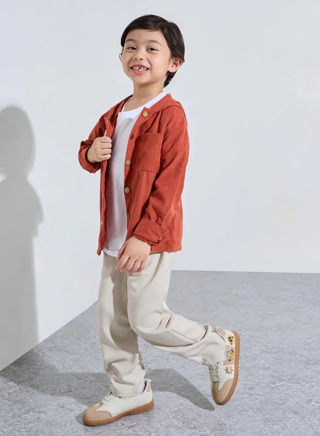 ستايلي Boys Linen Blend Solid Pants