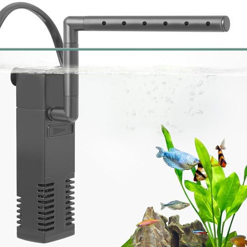 FEDOUR Submersible Aquarium Internal Filter, Filter with Water Pump for Fish Tank up to 35 Gallon (for 3-20 gallon) - Image 1