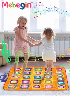 Alphabet Learning Dance Playmat, Education Dancing Pad with Adjustable Built-in Music, Slip and Safe Play Mat Toy, Great for Developing Kid's Musical Interest, Hands-on Ability and Imagination Capacity, 71*83cm