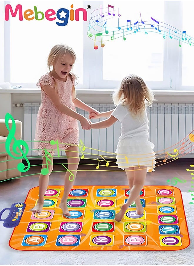 MEBEGIN - Alphabet Learning Dance Playmat, Education Dancing Pad with Adjustable Built-in Music, Slip and Safe Play Mat Toy, Great for Developing Kid's Musical Interest, Hands-on Ability and Imagination Capacity, 71*83cm - Image 1