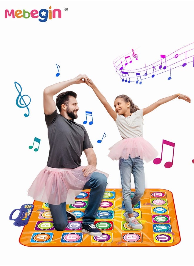 MEBEGIN - Alphabet Learning Dance Playmat, Education Dancing Pad with Adjustable Built-in Music, Slip and Safe Play Mat Toy, Great for Developing Kid's Musical Interest, Hands-on Ability and Imagination Capacity, 71*83cm - Image 1