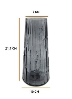ماركة غير محددة فازة زجاج شفاف فاخرة 21.7سم  - Image 2