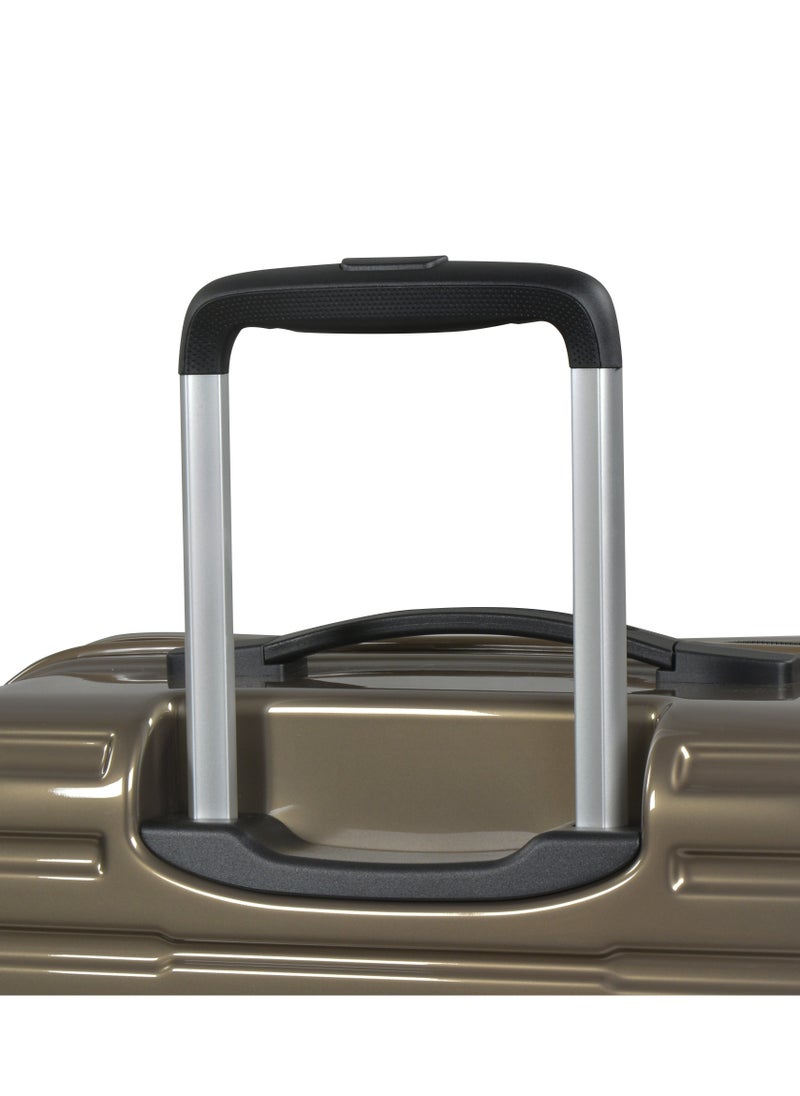 eminent Wheeled Unisex Hard Shell Luggage Trolley Makrolon Lightweight 4 Quiet Double spinner Wheel Suitcase with TSA lock KH53M Coffee  - Image 4