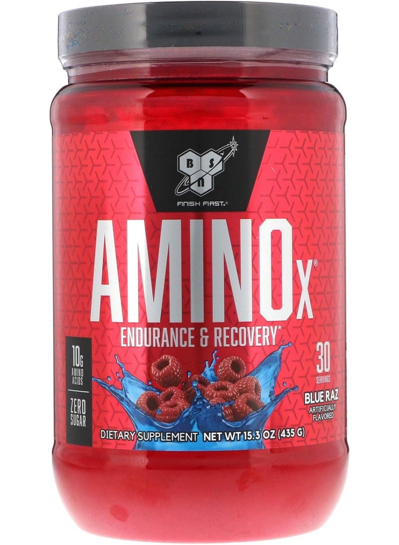 BSN AMINO X 30SERV BLUE RASP (6/CASE) - Image 5