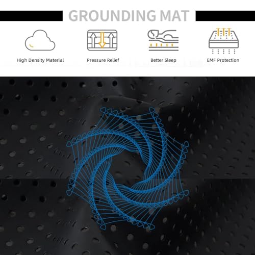 KLASLAV Grounding Mat for Bed King, Breathing Grounding Mattress Pads, Full Body Grounding Mat for Efficient Sleep, Reduce Stress Sleeping Sheet (54x78IN) - Image 4