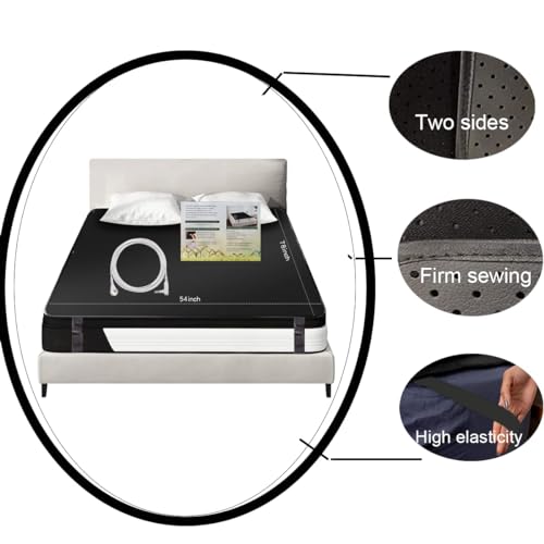 KLASLAV Grounding Mat for Bed King, Breathing Grounding Mattress Pads, Full Body Grounding Mat for Efficient Sleep, Reduce Stress Sleeping Sheet (54x78IN) - Image 2