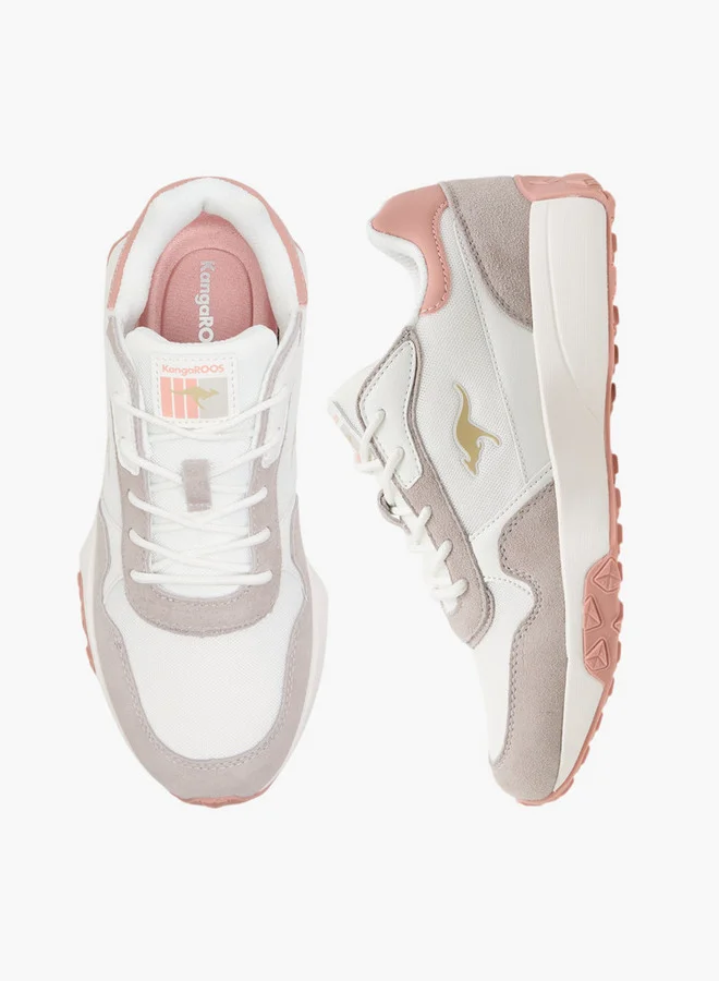 كانغاروس Women's Colourblock Lace-Up Sports Shoes
