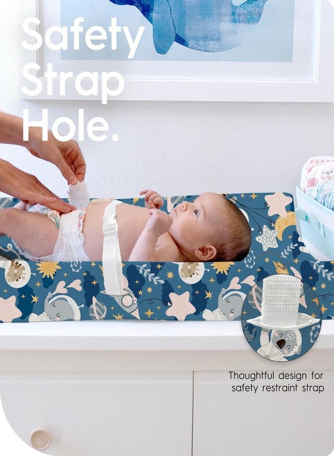 TOTBASIC Changing Pad Cover for Girls Boys, TotBasic Premium Soft Boho Changing Table Covers, Stretchy Jersey Changing Table Sheets - Fits All Standard Changing Tables - 2 Pack (Dino Space) - Image 2