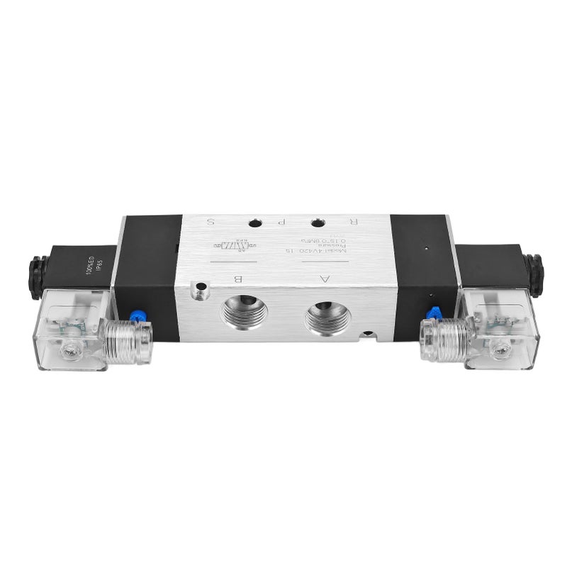 Pneumatic Solenoid Air Valve 3 Position 5 Way Connection Type Electromagnetic Electrical Control Valve DC12V - Image 4