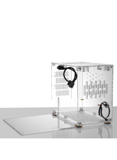 Small Computer Case Plexiglass Shell Compact PC Case Desktop PC Case ITX Motherboard 210mm Graphics Card SFX Power Supply 360° All-round Heat Dissipation PC chassis