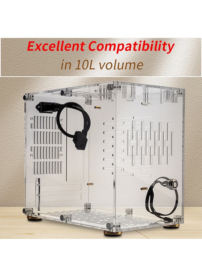 Generic Small Computer Case Plexiglass Shell Compact PC Case Desktop PC Case ITX Motherboard 210mm Graphics Card SFX Power Supply 360° All-round Heat Dissipation PC chassis  - Image 2
