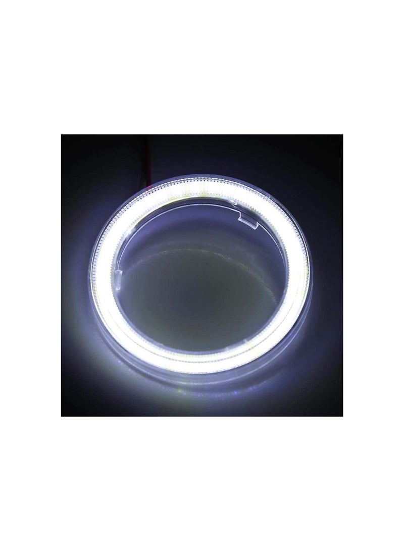 Loquat 1pair Auto Halo Rings Angel Eye COB Chips Headlight DRL LED For Motorcycle Car(60mm) - Image 5