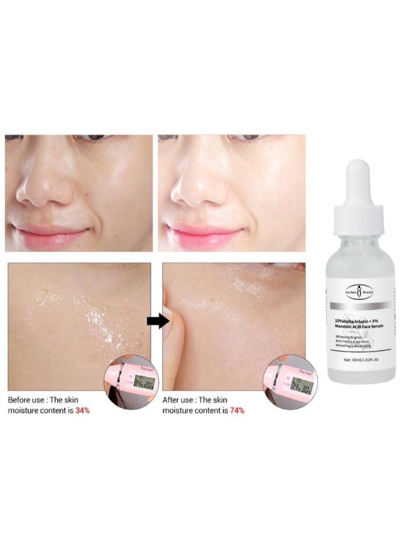 Aichun beauty - 10% Alpha Arbutin + 5% Mandelic ACID Face Serum 30ml - Image 1