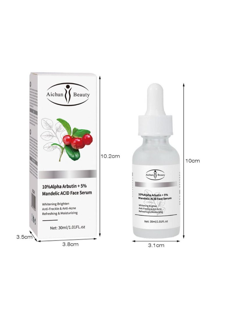 Aichun beauty - 10% Alpha Arbutin + 5% Mandelic ACID Face Serum 30ml - Image 1