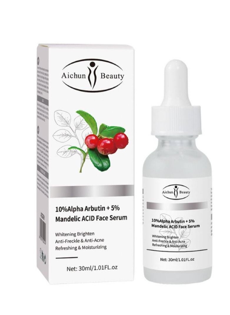 Aichun beauty - 10% Alpha Arbutin + 5% Mandelic ACID Face Serum 30ml - Image 1