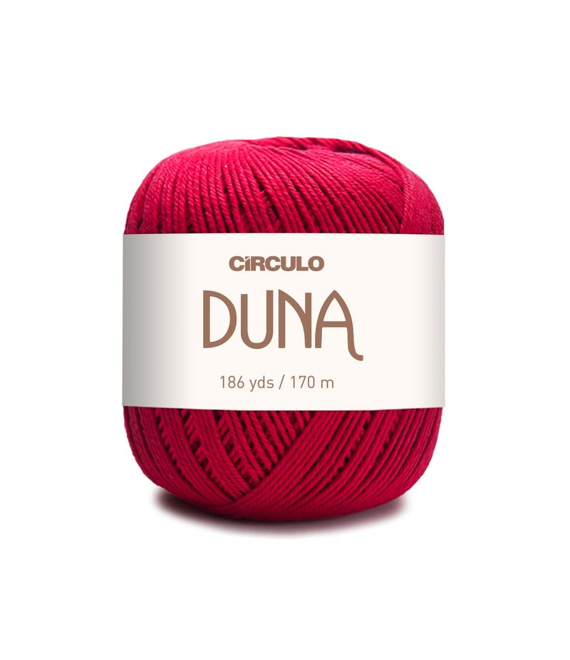 CÃRCULO Círculo Duna Yarn - 186 yds, 3.52 oz – Light Worsted DK Yarn - 100% Mercerized Brazilian Virgin Cotton, Perfect for Knitting and Crocheting (Pack of 1 Ball) (3635) - Image 1