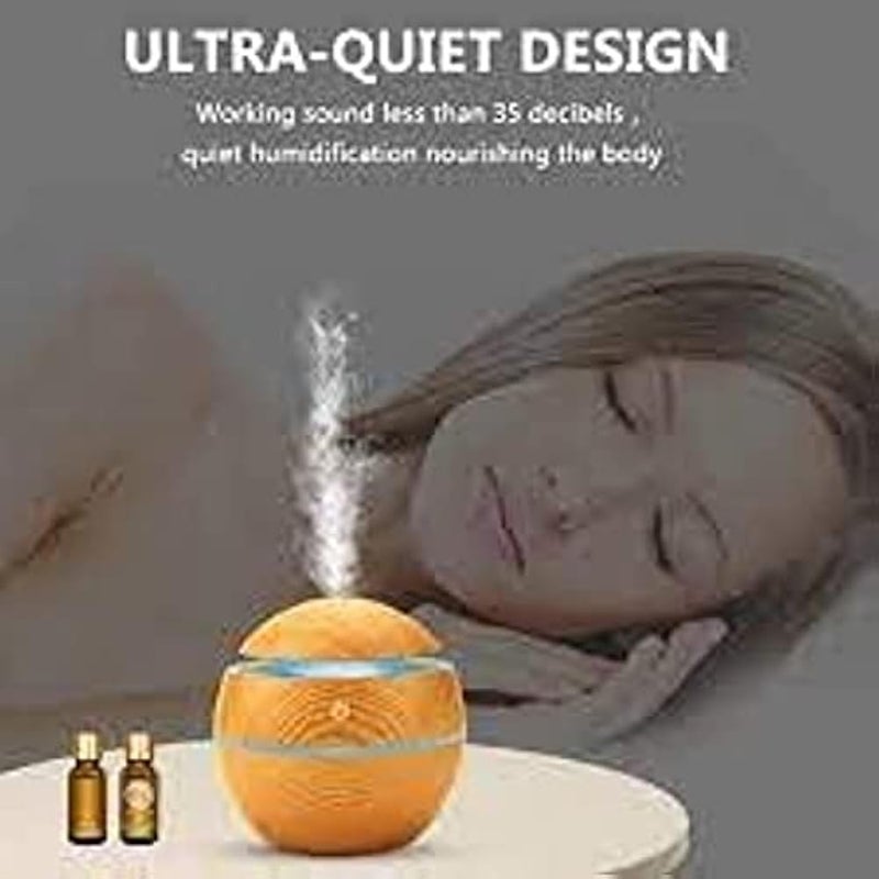 BELLOX ENTERPRISE Cool Mist Humidifiers aroma diffuser for home Air Humidifier with Led Night Light Colorful beige M B-556 - Image 3