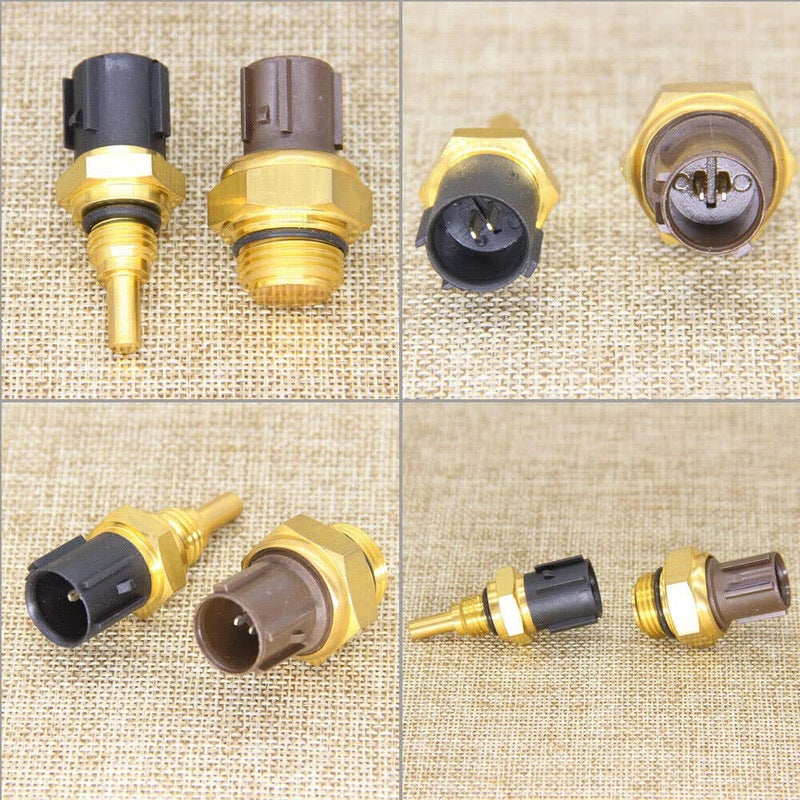 VISVIC 2PCS Cooling Fan Switch and Coolant Temperature Sensor Set Replacement Fit for Honda Acura Sol CR-V Civic Odyssey Accord Insight CL TL MDX RSX 37760-P00-003 37870-PJ7-003 - Image 5