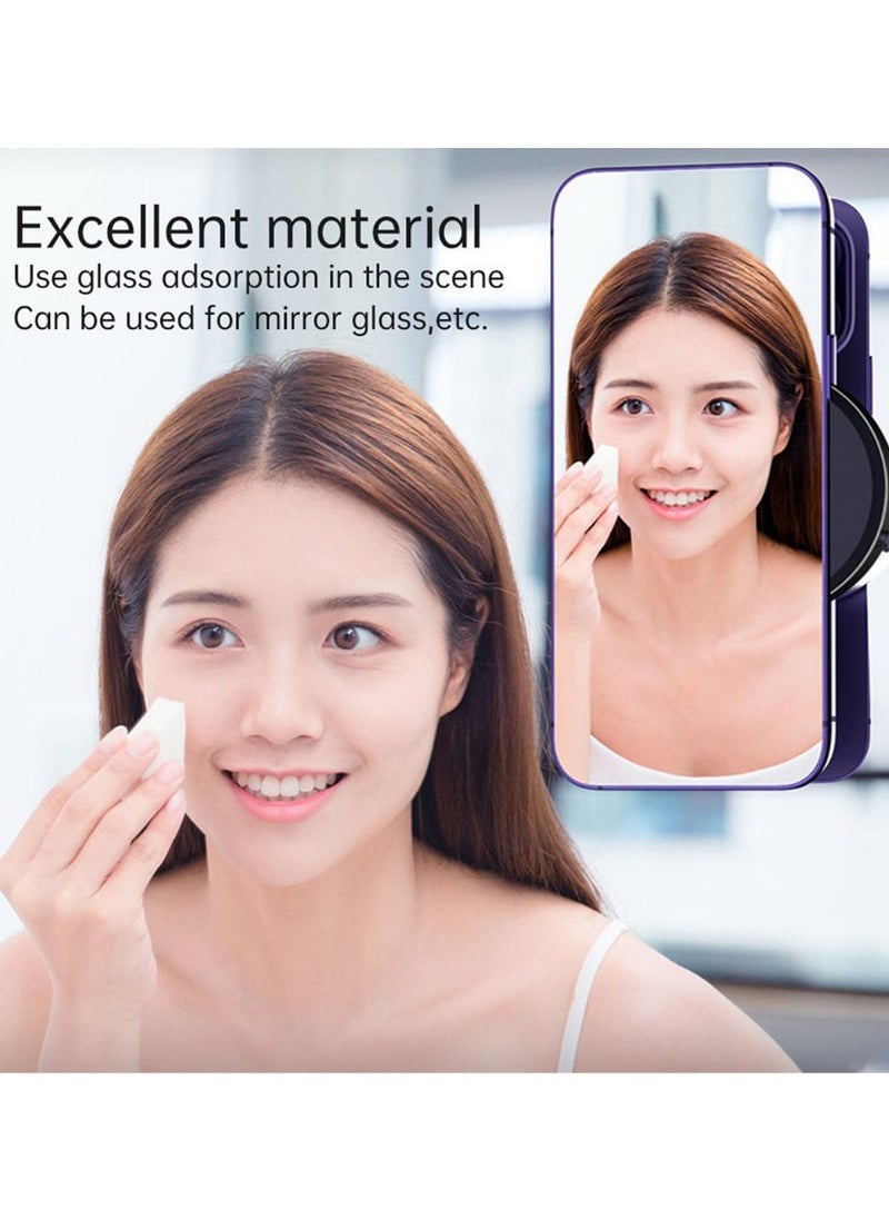 Smart Vacuum Suction Phone Holder Double Sided Adsorption Multiple Scenarios Alloy Material