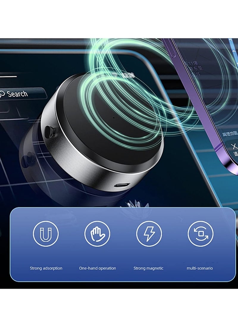 Smart Vacuum Suction Phone Holder Double Sided Adsorption Multiple Scenarios Alloy Material