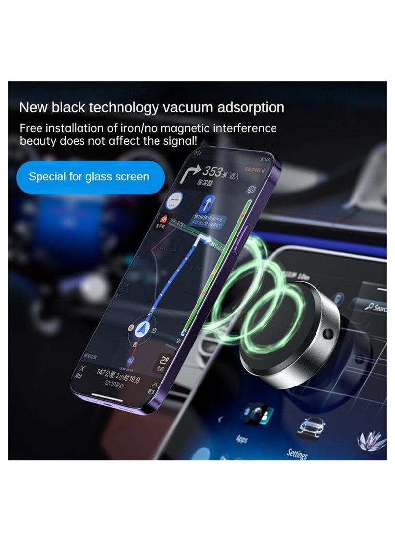 Smart Vacuum Suction Phone Holder Double Sided Adsorption Multiple Scenarios Alloy Material