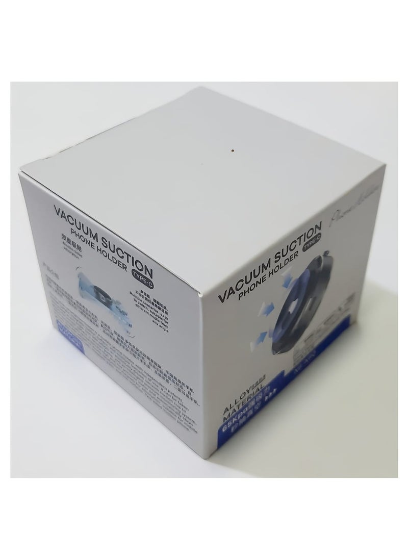 Smart Vacuum Suction Phone Holder Double Sided Adsorption Multiple Scenarios Alloy Material