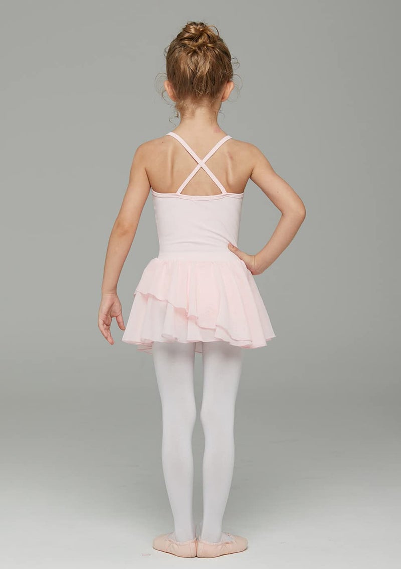 MdnMd Dance Camisole Tutu Skirted Leotard Dress Ballet Outfit Clothes for Ballerina Girls Christmas (Ballet Pink, Age 8-10) - Image 5
