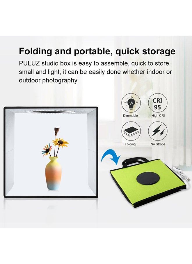 Lightbox Mini Photo Studio Light Box with 6 Color Backdrops Photo Shooting Tent Kit 80Pcs LED Light Room Foldable Photography Lighting