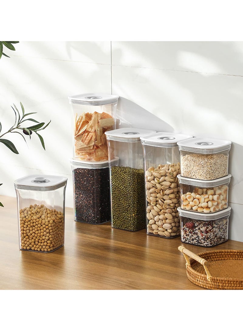 AUTOYSUR Airtight Food Storage Containers,Set of 6，Food Grade Plastic Sealed Storage Tank with Lock Lids,Kitchen Pantry Organization Storage Jars,Moisture Proof,for Candy,Coffee,Cereal (M:1000ML*6PC) - Image 5