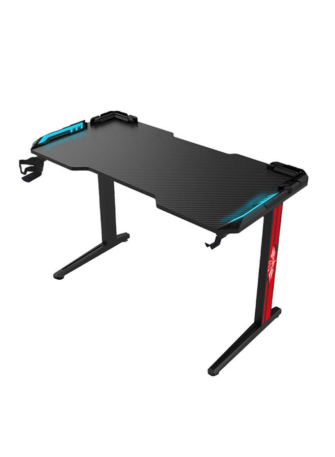 Sharpdo Gaming Desk Desktop Computer Desk with RGB Lights and Water Cup Holder - Image 1