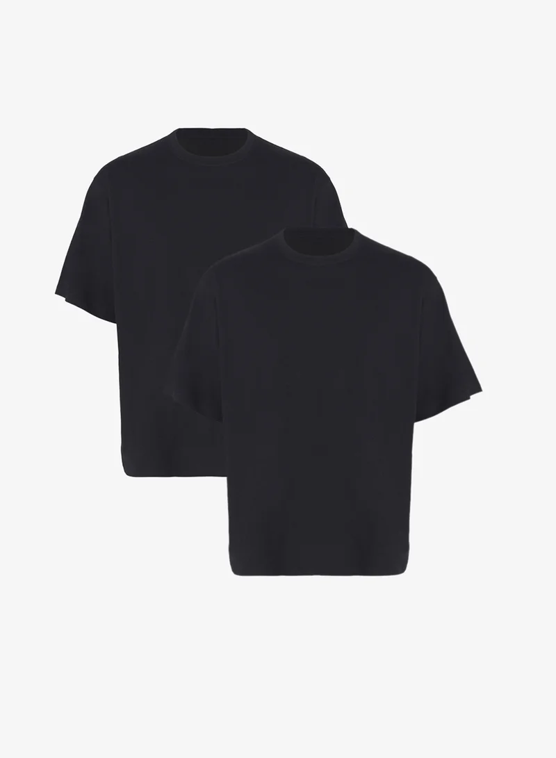 Seventy Five Basics Pack of 2 Regular Fit T-Shirt