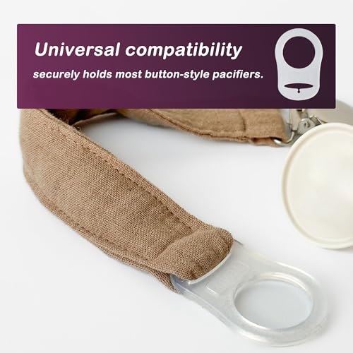 Demearly 5 Pack Clean Pacifier Clip Silicone Adapter Holder Rings for Pacifier (Food Grade, Clear) - Image 3