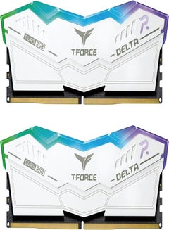 TeamGroup T-Force Delta RGB DDR5 64GB (2x32GB ) 6000MHz CL 38 White
