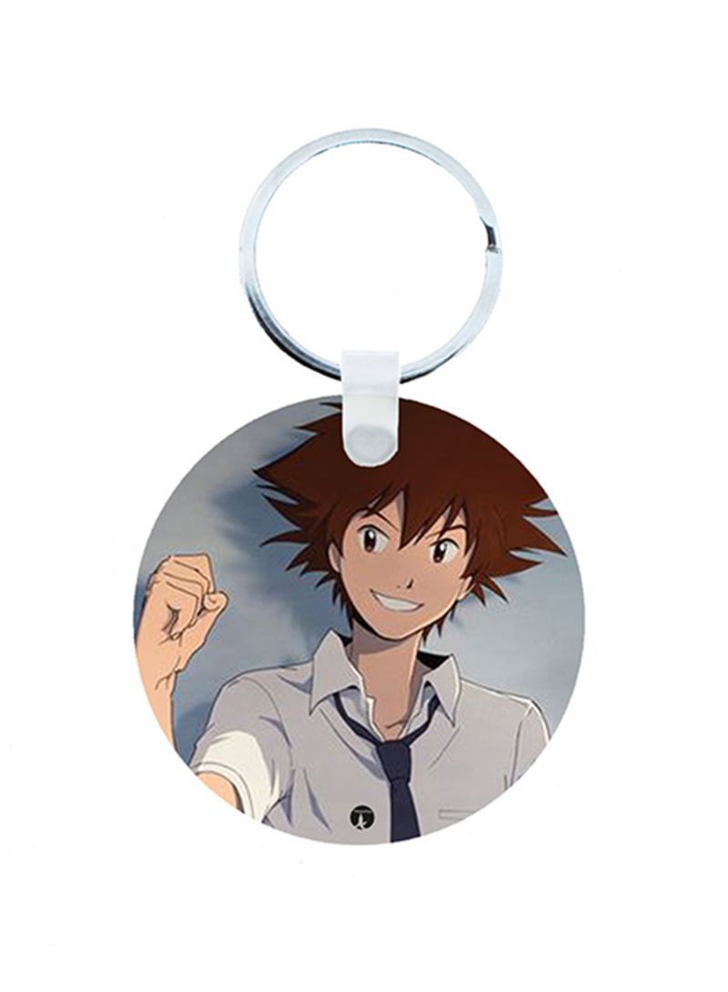 RKN Digimon Anime Wooden Keychain