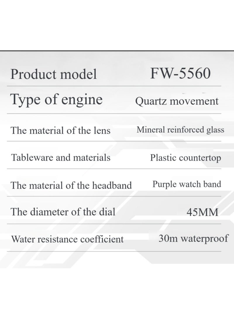 Mark Fairwhale Men's Multifunctional Chronograph Quartz Watch, Luminous Waterproof Casual Sports Watch - Image 3