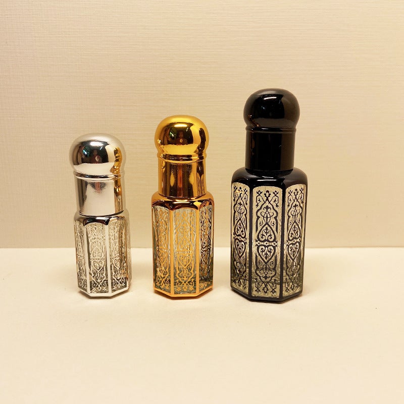 Laser Coated Crystal Essential Oil Bottle Sub-Bottle Spiral Sealed Dropper Perfume Bottle Roller Ball Bottle Manufacturer Octagonal - Image 4