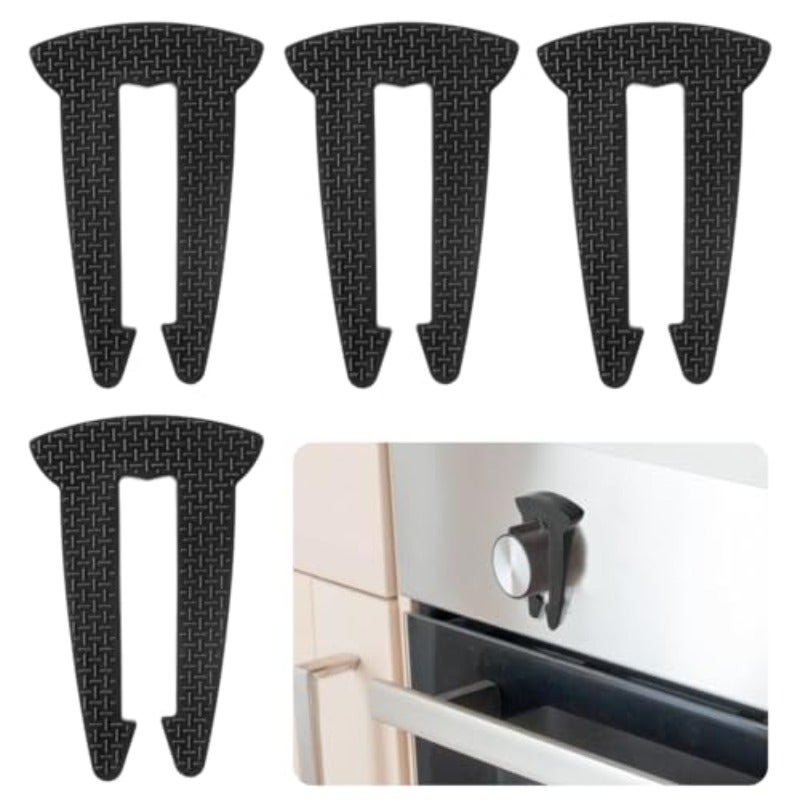 HANNEA 4 Pack Gas Stove Knob Locks Child Safety Stove Knob Covers Baby Proof Oven Lock with Silicone Material Toddler and Pet Safety Guards Prevent Accidental Touch for Kitchen Stove and Oven - Image 1