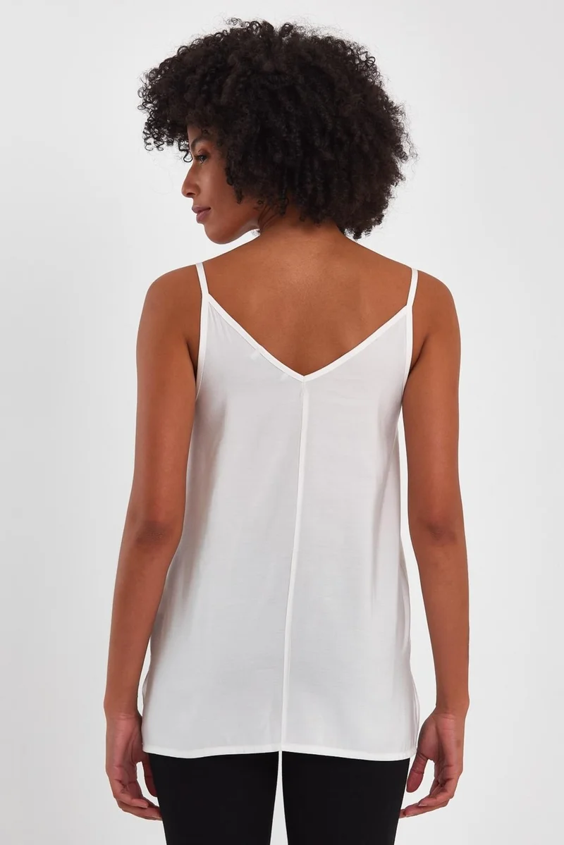 Alexander Gardi Slit Detailed Strappy Blouse (B23-00120)