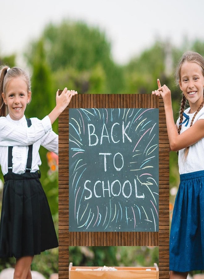 Leezead 65.6Ft Wood Bulletin Board Border, Wooden Pattern Straight Rolled Border Trim Fall Bulletin Board Border Dark Wood Board Border for Fall Classroom School Office Chalkboard Wall Decor - Image 5