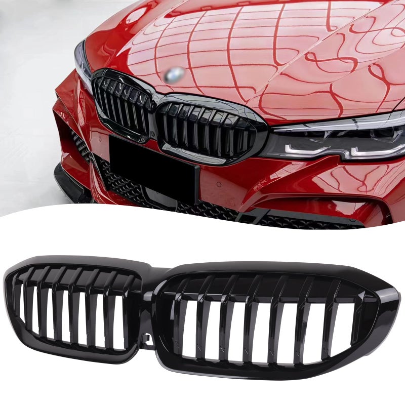 DEKEWEI G20 Grille Single Slat Gloss Black Grill Front Kidney Grill Compatible With BMW 3 Series G20 20192022