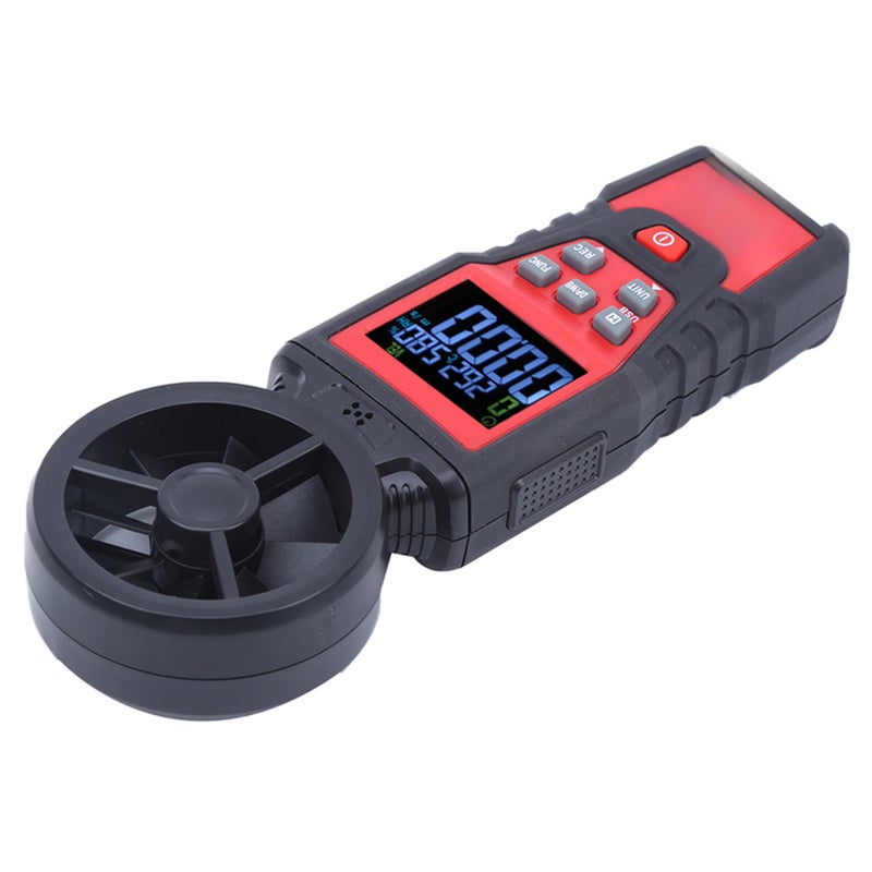 HT625B Handheld Digital Anemometer Air Flow Speed Gauge Temperature Humidity Tester Meter - Image 1