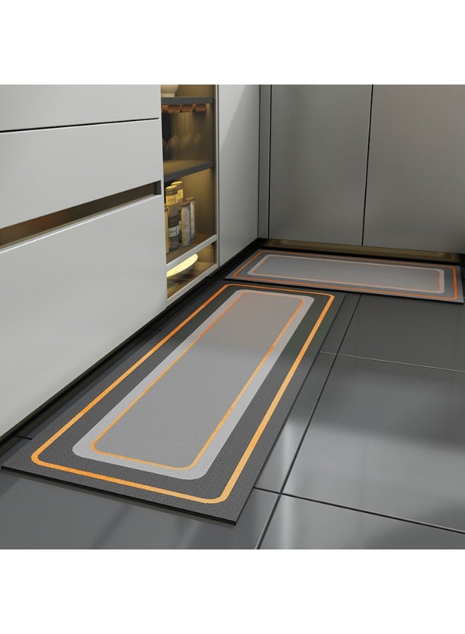 TAPIT Kitchen Floor Mats 2PCS 45x80CM 45x150CM Runner Rugs Kitchen Floor Mats Waterproof Non-slip Anti Fatigue Cushioned Standing Pads for Home Office Laundry Room Sink Comfort Support PVC - Image 1