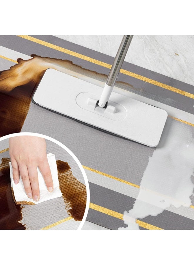 TAPIT Kitchen Floor Mats 2PCS 45x80CM 45x150CM Runner Rugs Kitchen Floor Mats Waterproof Non-slip Anti Fatigue Cushioned Standing Pads for Home Office Laundry Room Sink Comfort Support PVC - Image 2