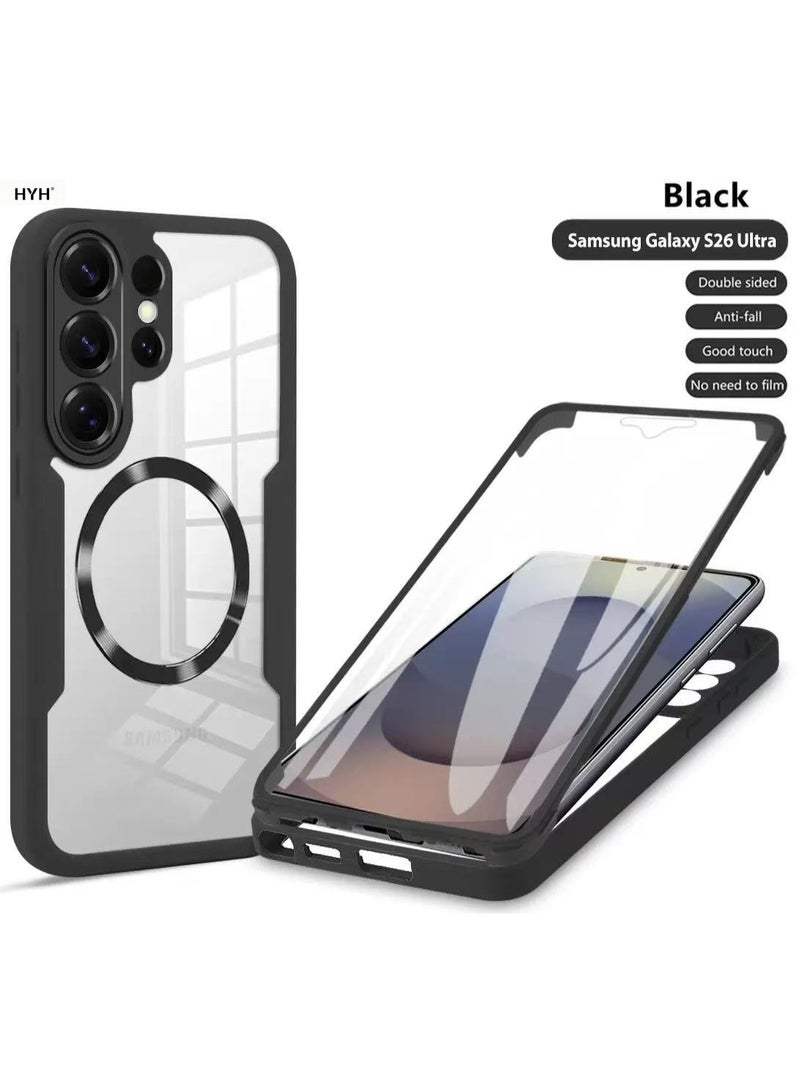 HYH 360° Full Body Magnetic Case for Samsung Galaxy S26 Ultra, Double-Sided Shockproof Protective Cover with Built-in Screen Protector - Image 1