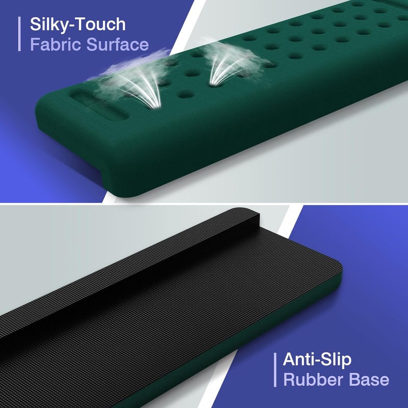 Retuhapy L-Shaped Desk Edge Cushion, 2 PCS Elbow Rest for Desk with Ergonomic Support, Memory Foam Elbow Pad & Arm rest for Palm, Wrist & Forearm, Non-slip & Separate Design, Office & Home, Dark Green - Image 4