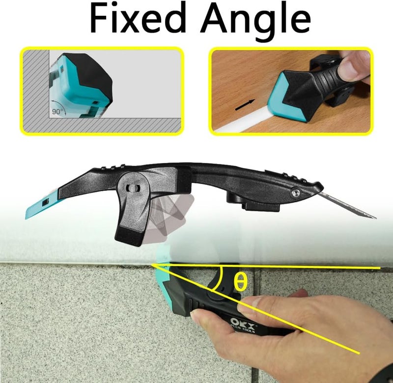ORX PLUS TOOLS ORXPLUS Sealant Caulking Tool Kit, Finishing Tool, Grout Scraper, 5 Silicone Pads, Caulk Saver, Great for Kitchen, Bathroom, Windows, Sink Joints - Image 3