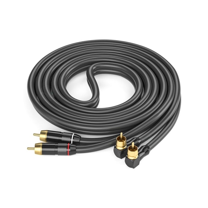8m Black Elbow Professional Gold Plated Cable Enhances Sound for Gaming Consoles HDTVs - Image 1